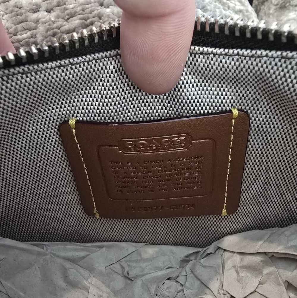 NWT COACH Swinger Zebra Animal Print Mini Bag 20 - Picture 11 of 13
